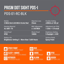 Load image into Gallery viewer, Novus Prism Dot Sight PDS1