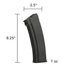 Cargar imagen en el visor de la galería, ARCTURUS AK74 Bakelite 550Rds Hi-Cap Wheel EMM Magazine BLK  [5-PACK]
