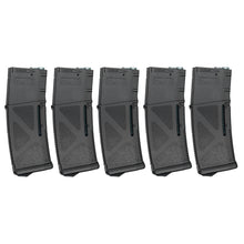 将图片加载到图库查看器，ARCTURUS M4/M16 MOD1 30/130Rds Variable-Cap Windowed EMM Magazine BLK [5-PACK]
