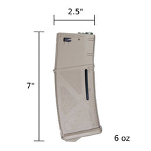 Load image into Gallery viewer, ARCTURUS AR MOD1 M4/M16 30/130Rds Variable-Cap Windowed EMM Magazine FDE
